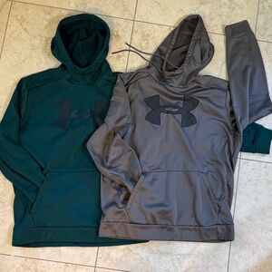 Under Armour Green and Gray Hoodies (2-pack)
